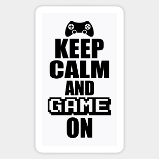 Keep Calm Game On Sticker